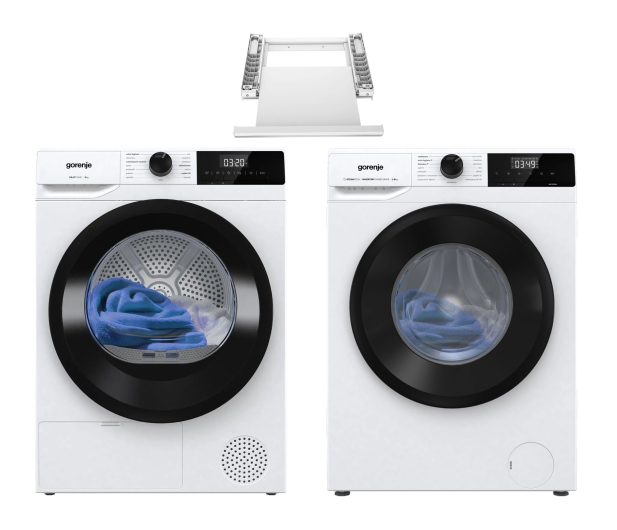 ZESTAW Gorenje Suszarka D2HNE9D+Pralka WNHPI94A1PS+Łącznik SKHNE90W - 1551486 - zdjęcie